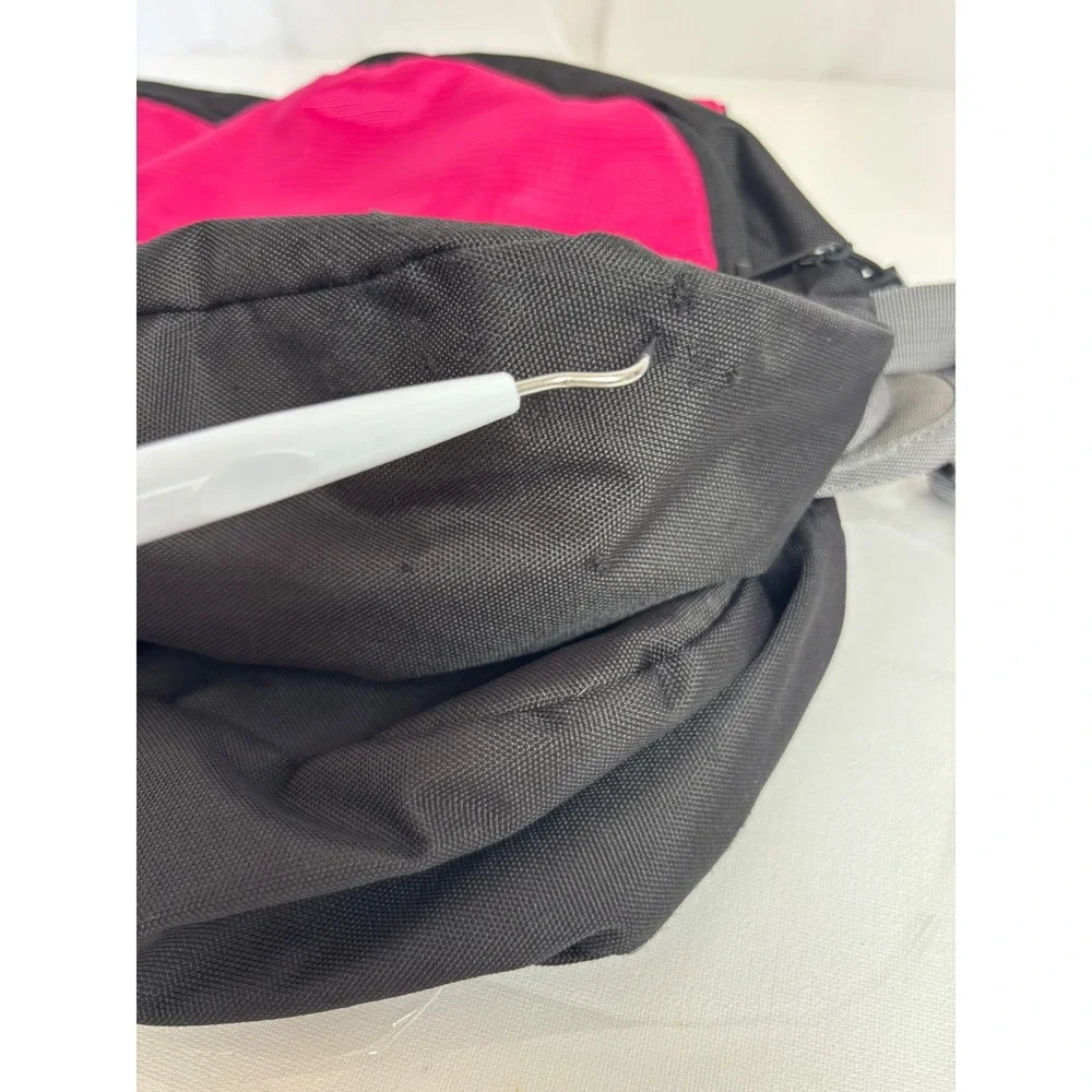 Outward Hound Dog Backpack Hiking Saddlebag Pink Black Reflective Large